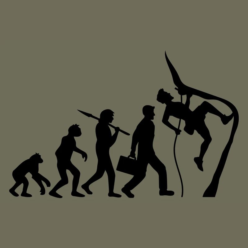 Klettern seil bergsteiger evolution