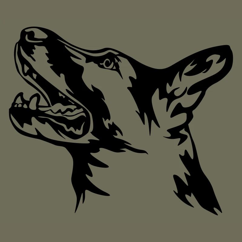 German Shepherd Head