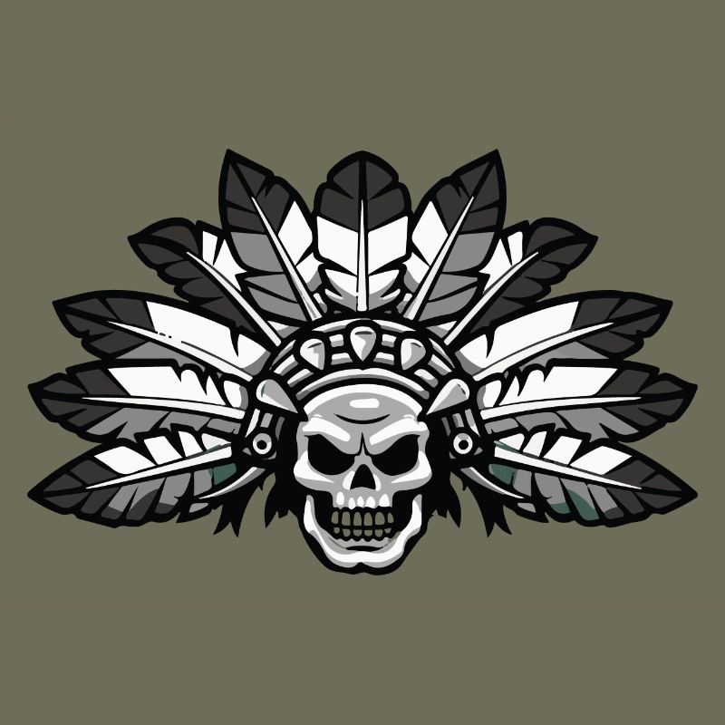 Indian Aztek Skull