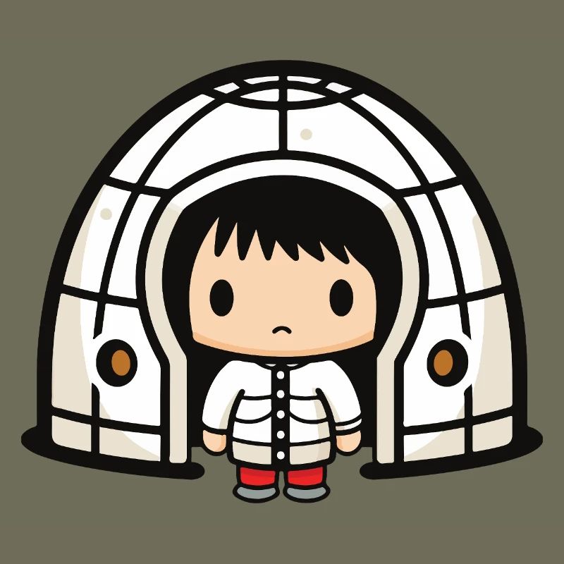 Winter Eskimo Iglu Comic