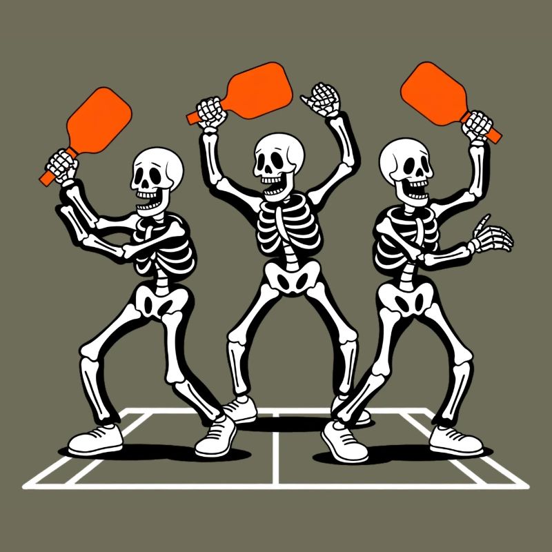 Halloween Pickleball Graphic