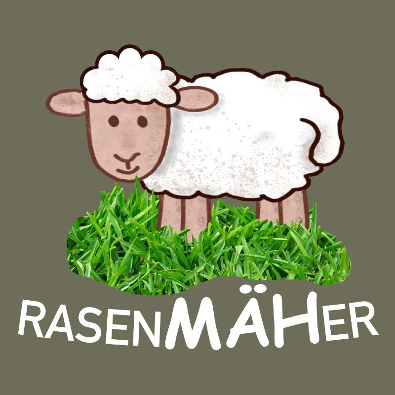 RasenMäher Schaf im Gras