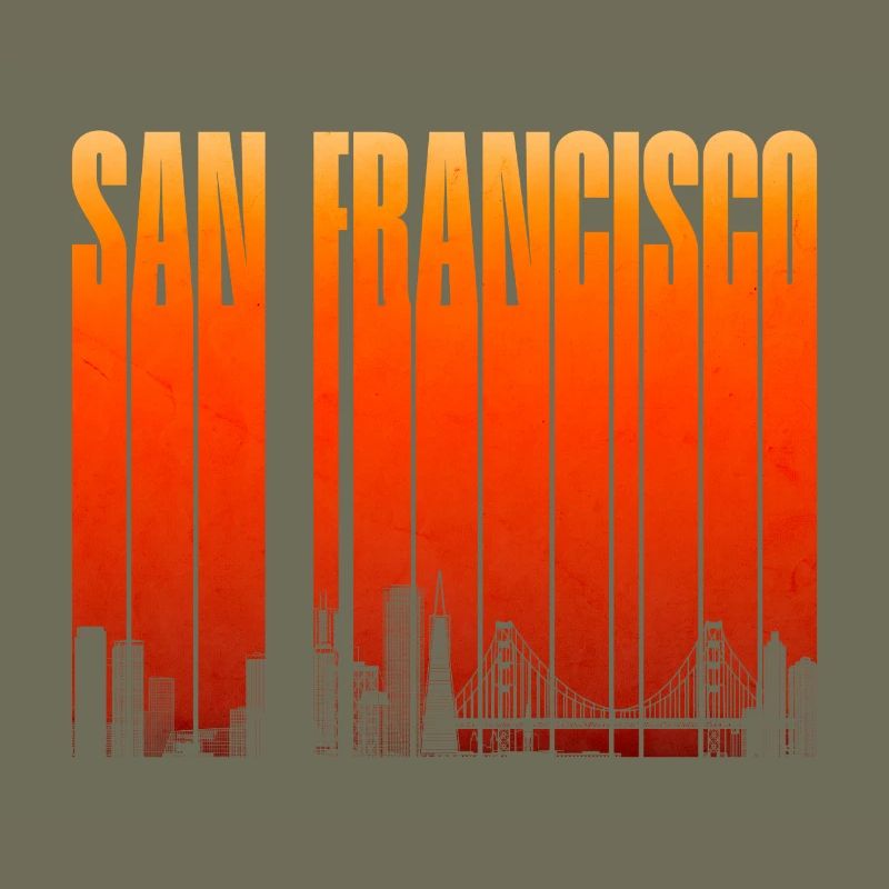 San Francisco Skyline Gradient