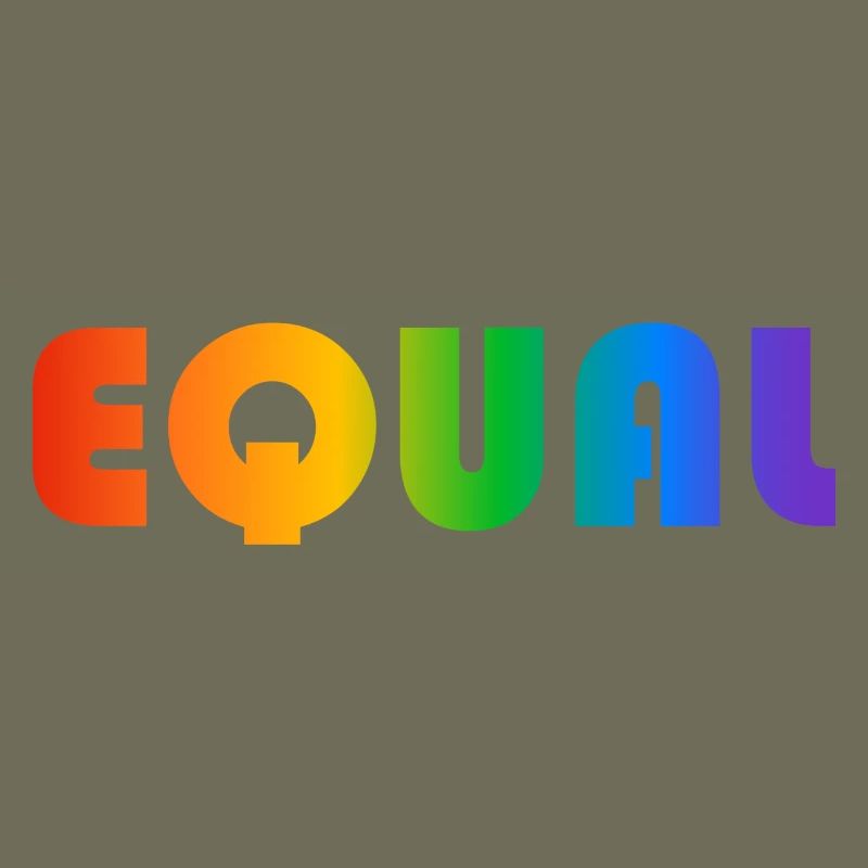 EQUAL RAINBOW TEXT