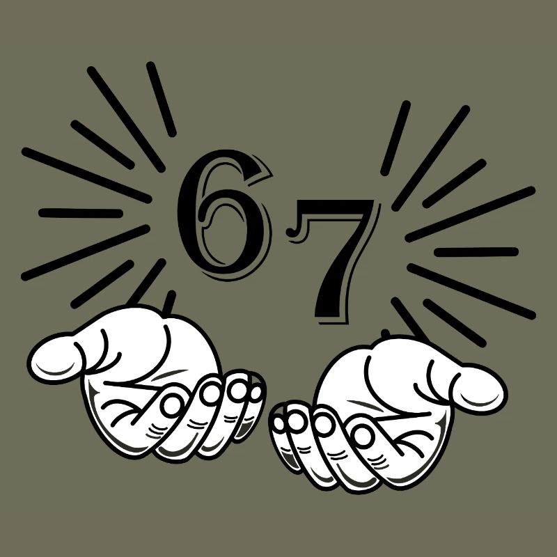 67 Meme Hands, Viral Statement Design