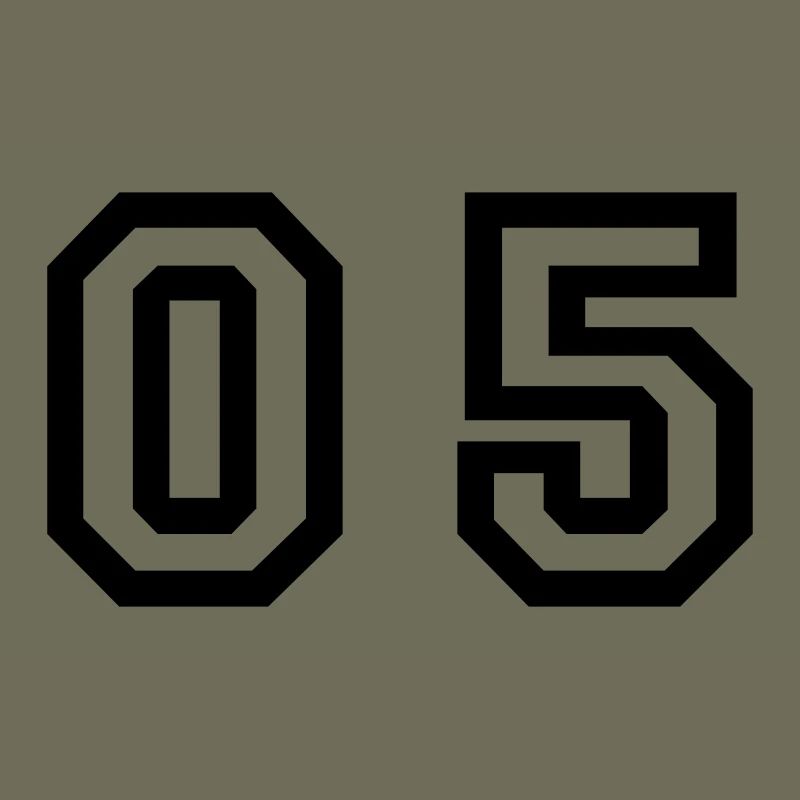 number - 05 - zero five