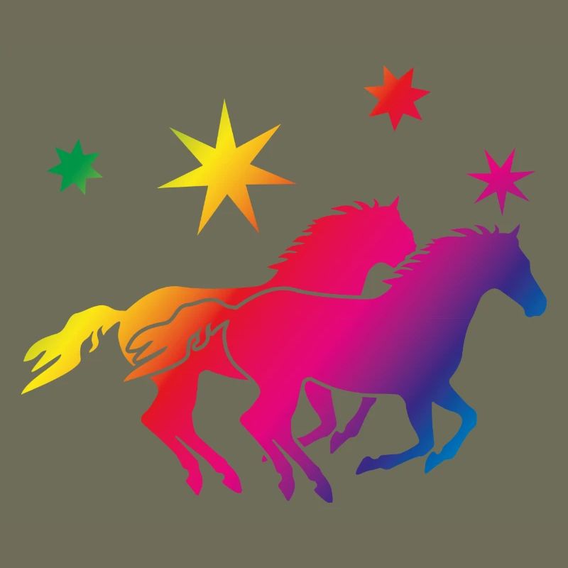 Regenbogenpferde Sternenglanz