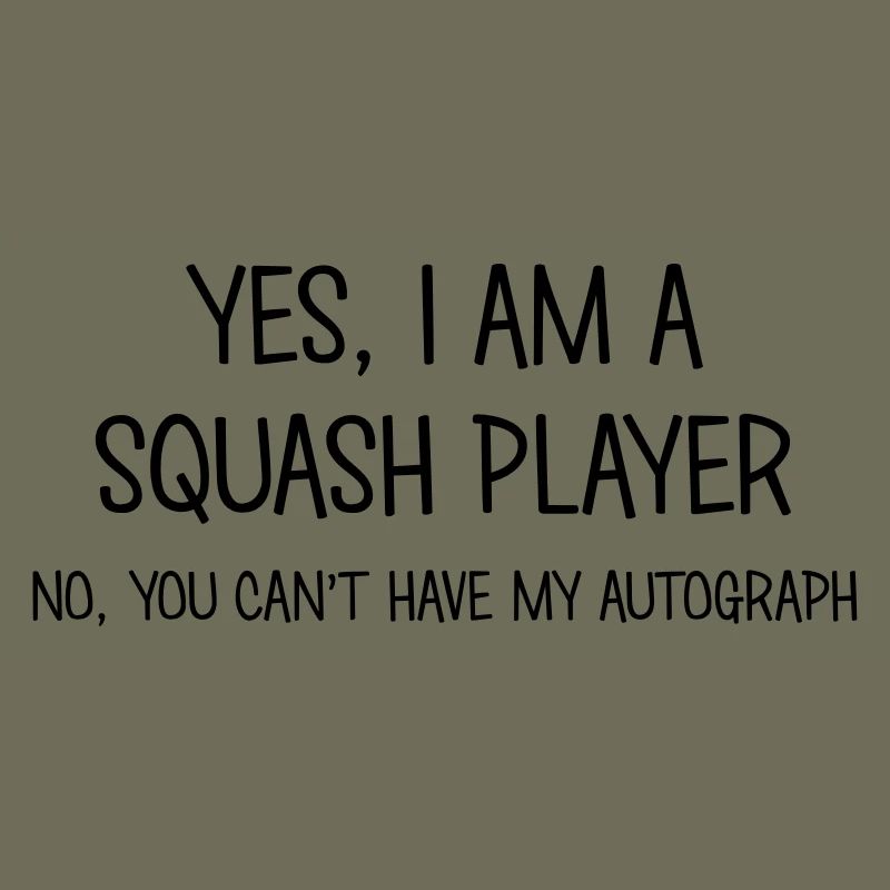 squash player yes no cant have autograph