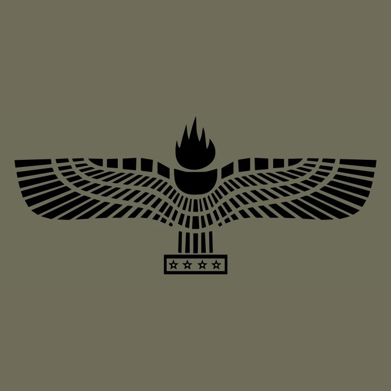 Aramäische Flagge Schwarz