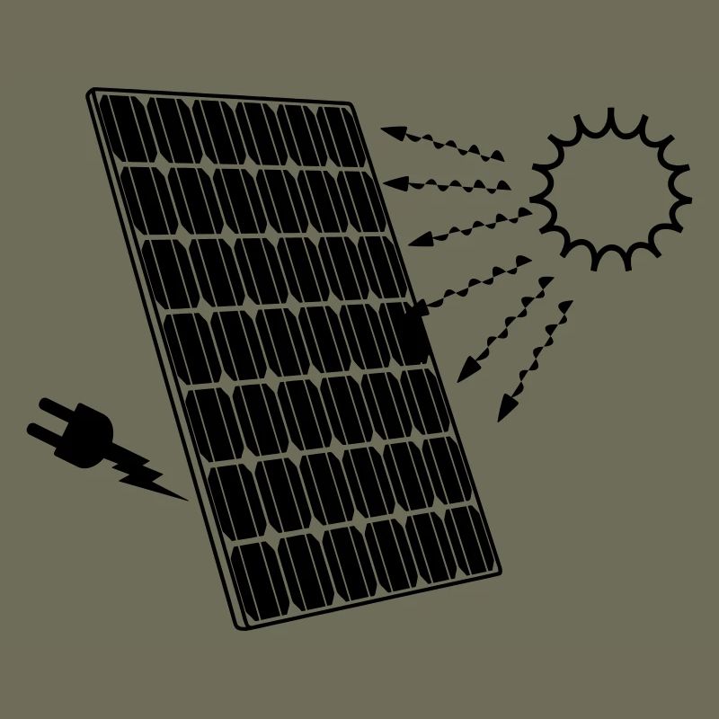 Sonnenkollektor mit Sonne