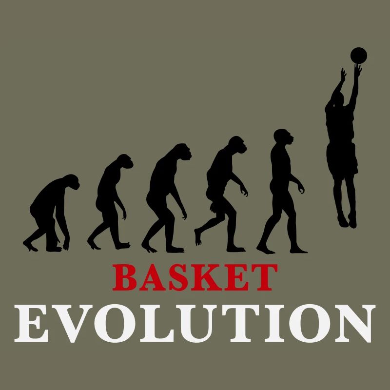 Basket Evolution Sport und Humor 3c