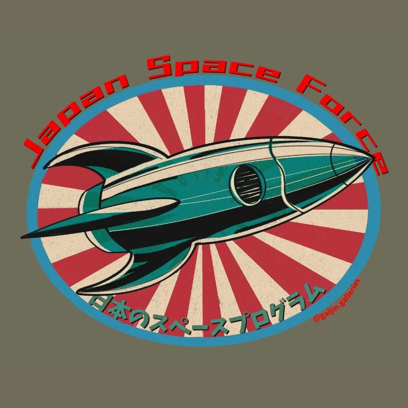 Retro Space Rocket - Japan Space Force
