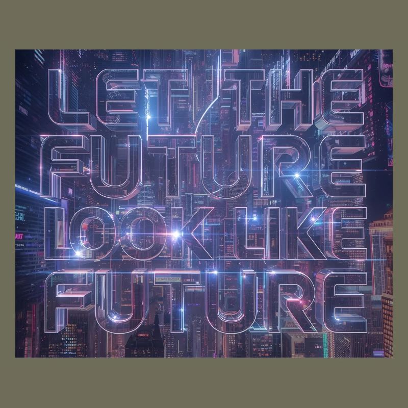 Neon Future Typography