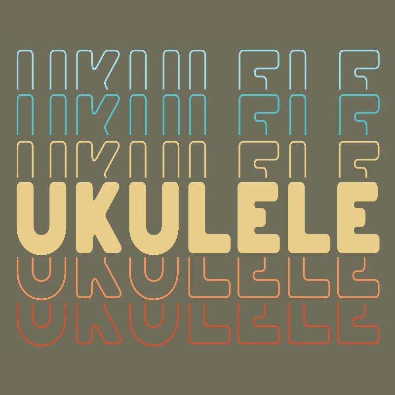 Ukulele typography