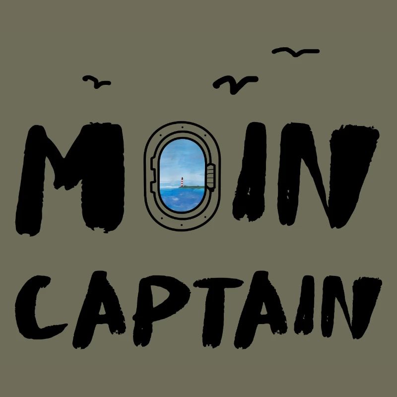 Moin Captain Meer Möwe See Reise Seefahrt