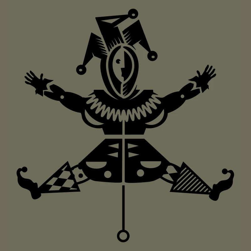 Jumping jack avec chapeau de bouffon