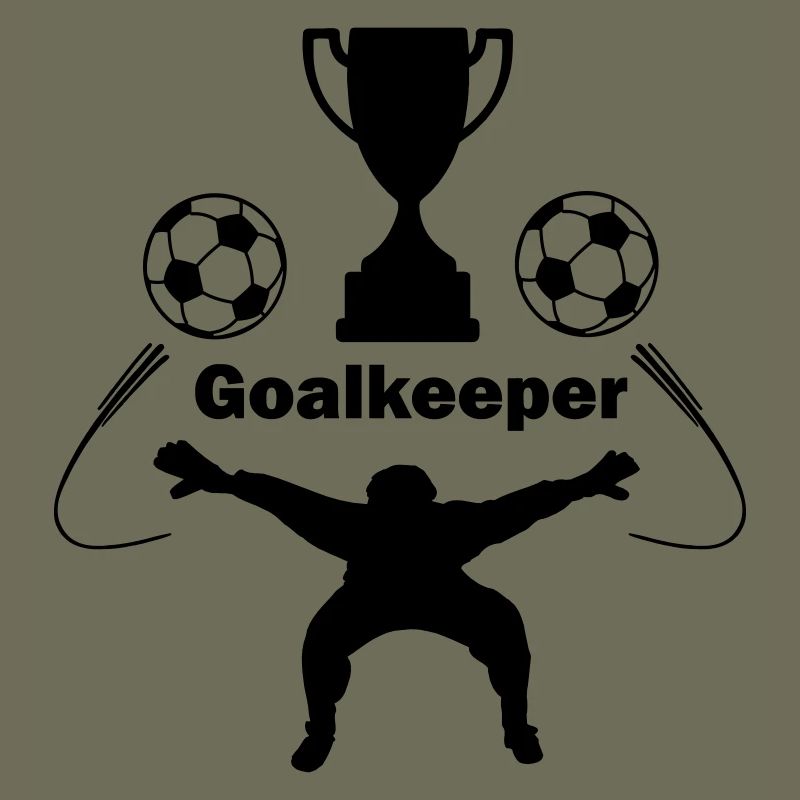 Torwart oder Torwart Schattenfigur Torwart