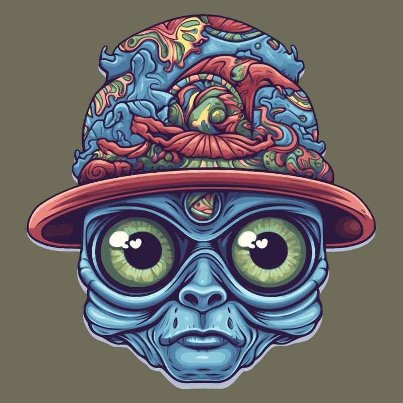 Psychedelischer Alien
