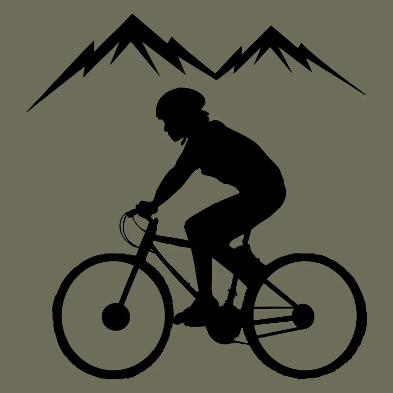 Biker mountains background