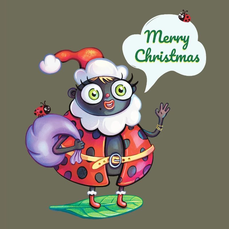 Santa Ladybug Christmas 