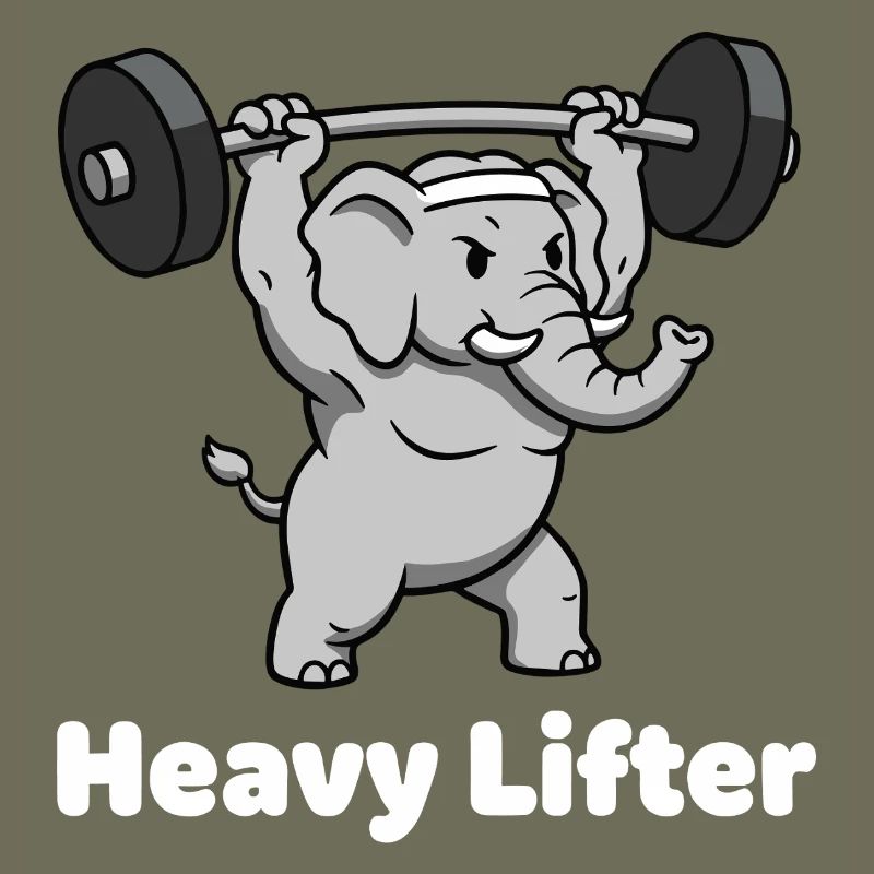 Heavy Lifter Elefant Krafttraining
