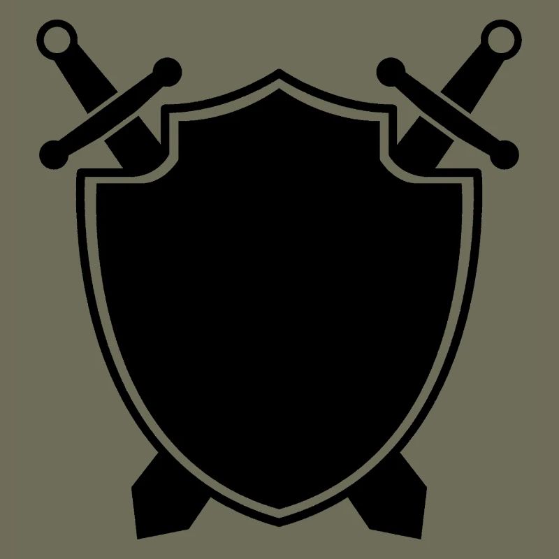 Mittelalterlicher Schild mit Schwert