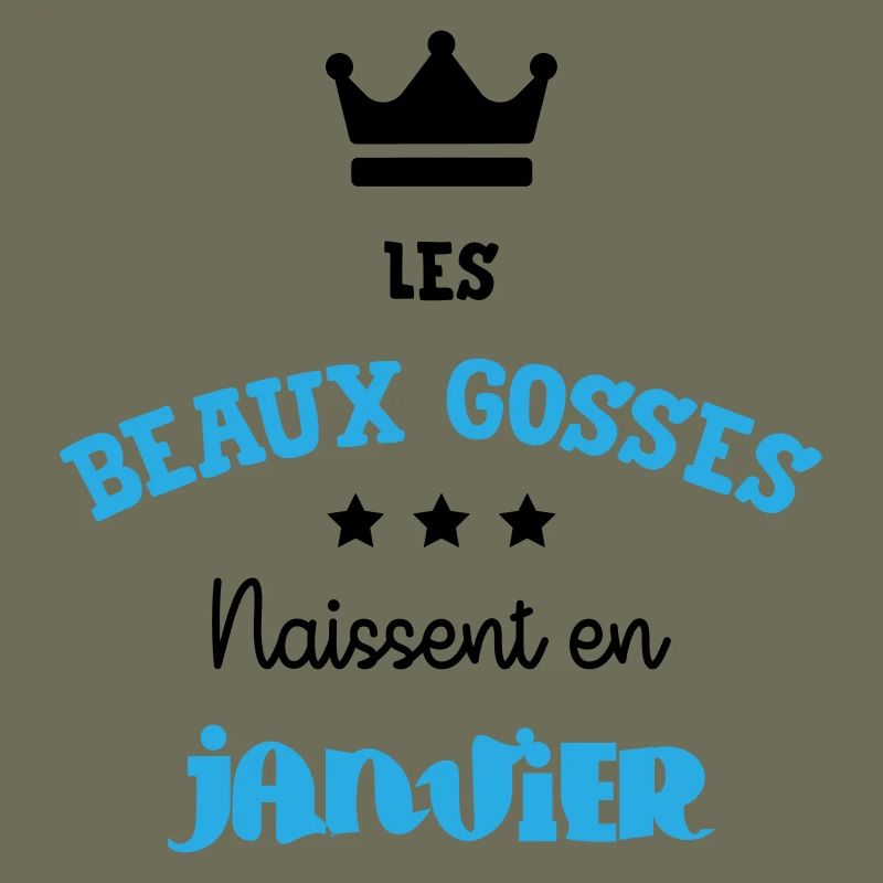 Cadeau naissance bébé garçon Janvier Beaux Gosses