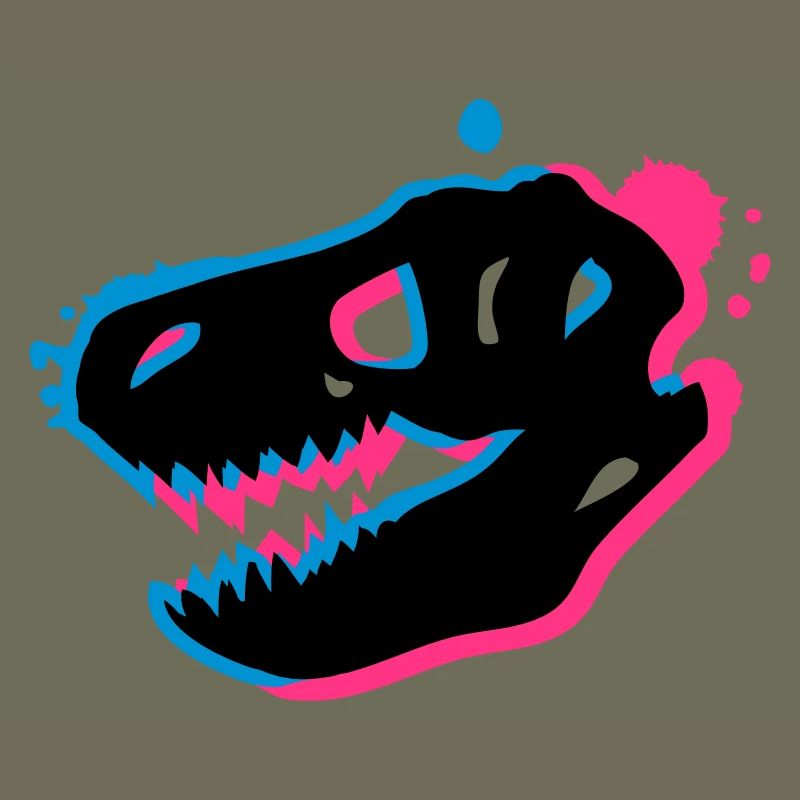 T Rex Schädel 3-D