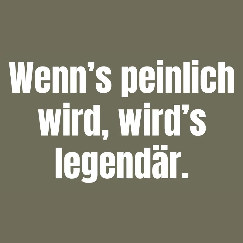 When it gets embarrassing, it becomes legendary.