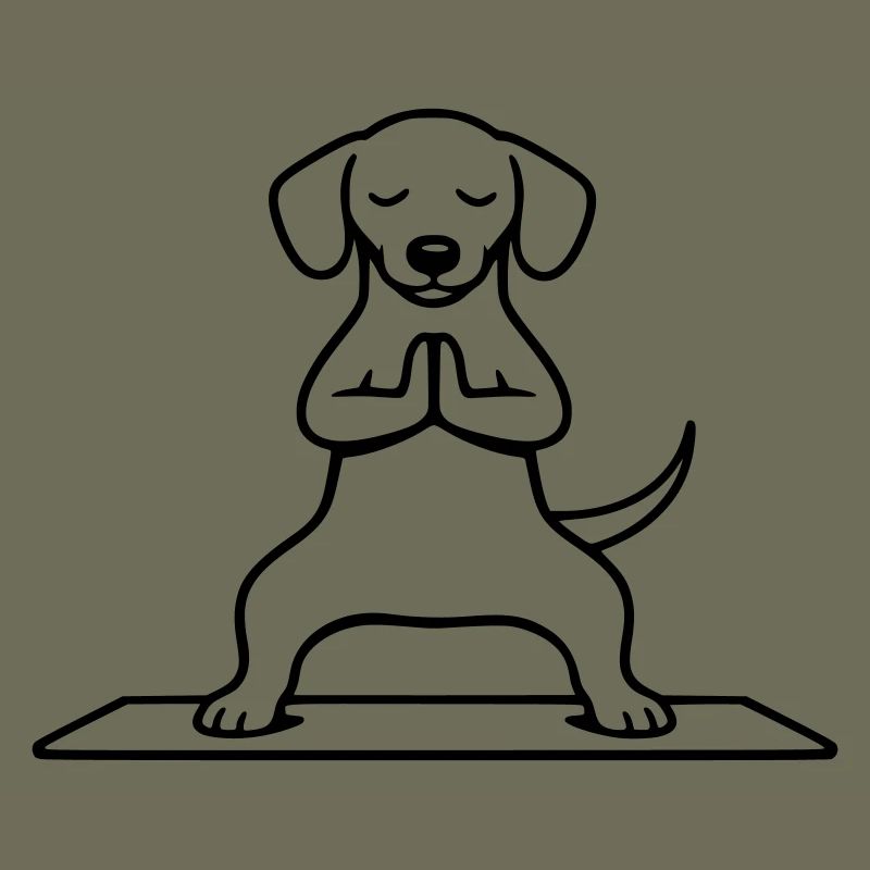 Méditation de la posture du chien et de l’équitation