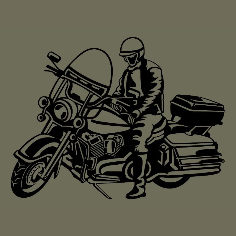 Chopper / Motorcycle 05_schwarz
