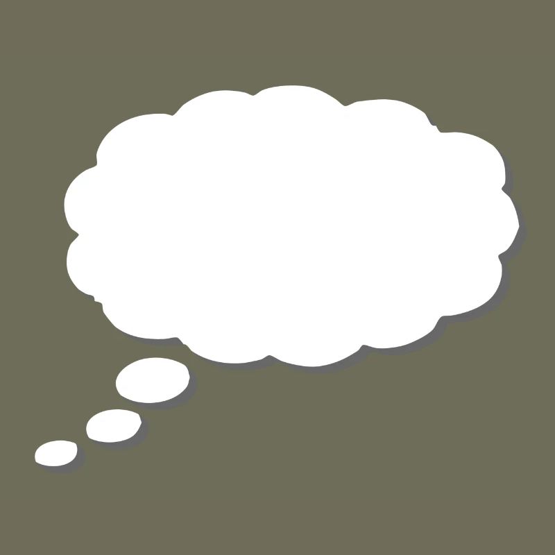 Thought Cloud, Thinkbubble. To personalize