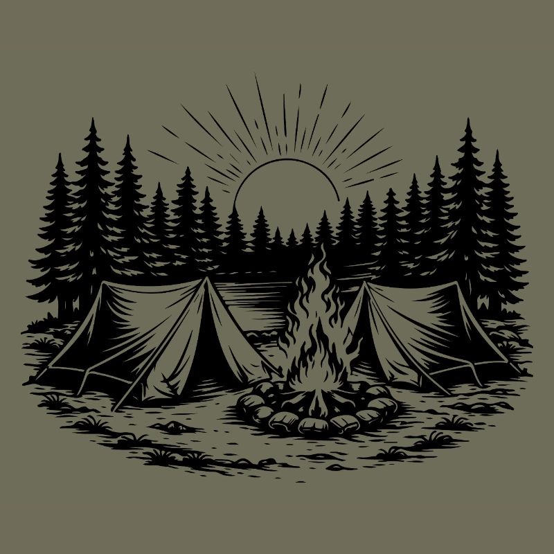 Camping Zelt Wald Landschaft