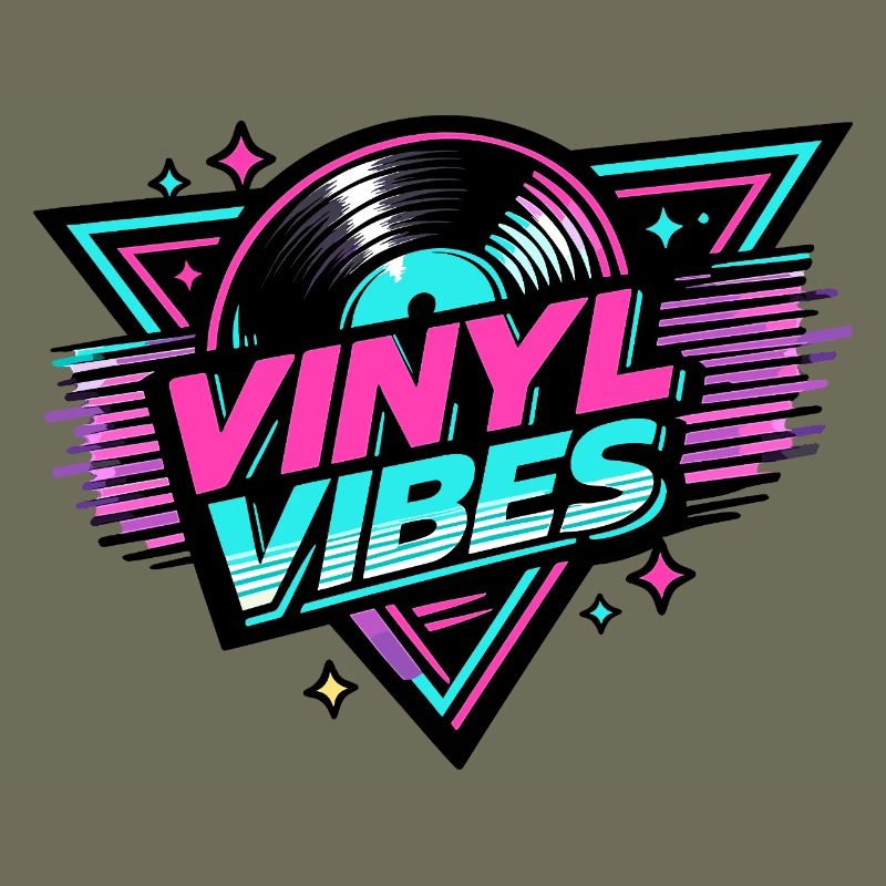 Vinyl Vibes Neon Retro