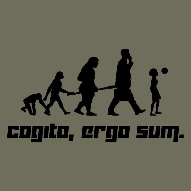 Cogito, ergo sum. (Vector)