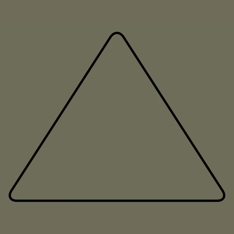 Triangle avec coins arrondis