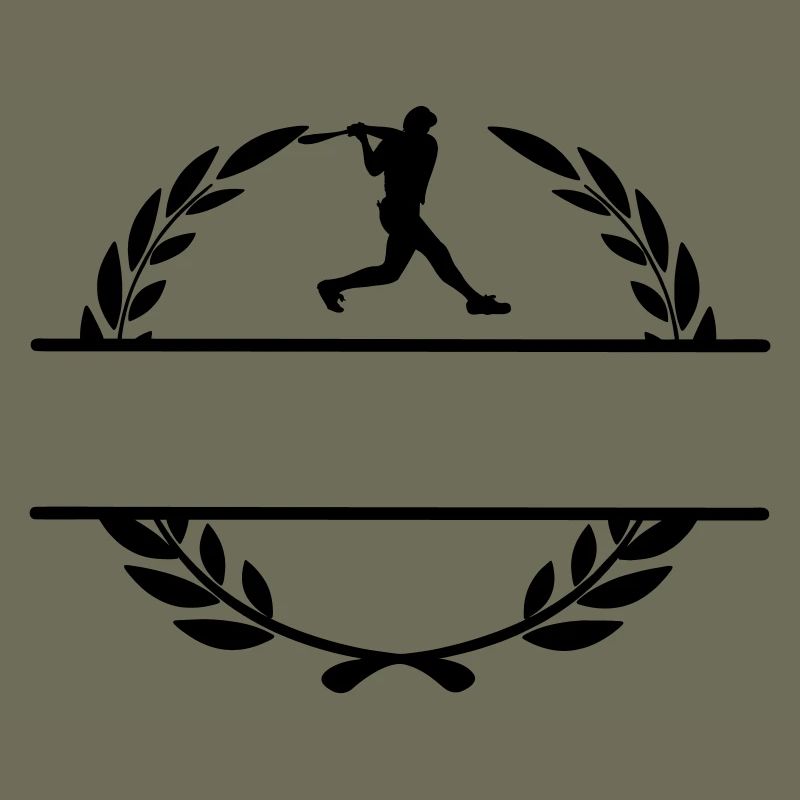 Baseballspieler-Hitter-Monogramm