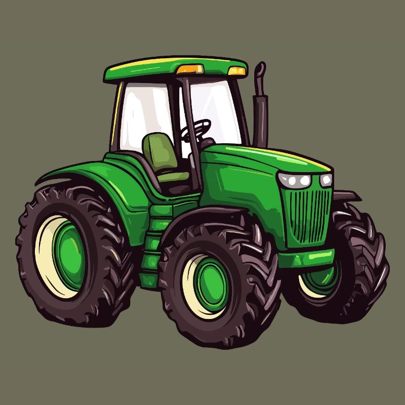 Grüner Traktor