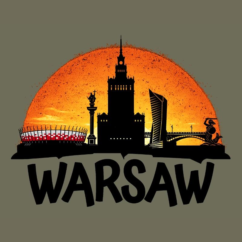 Sunset over Warsaw