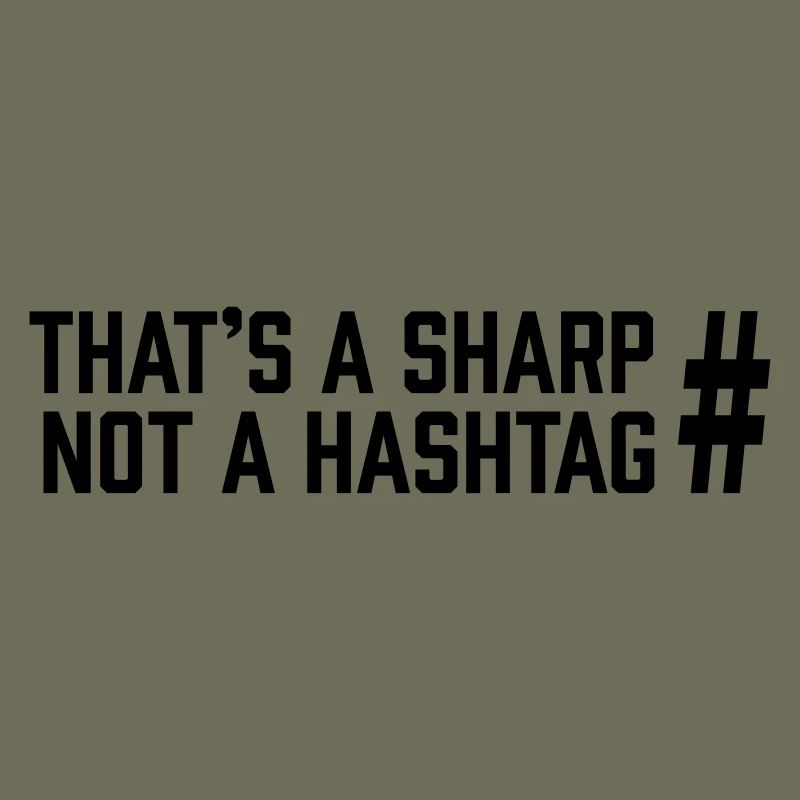 Sharp vs Hashtag
