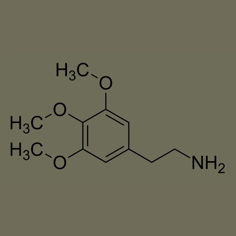 Mescalin Meskalin Strukturformel
