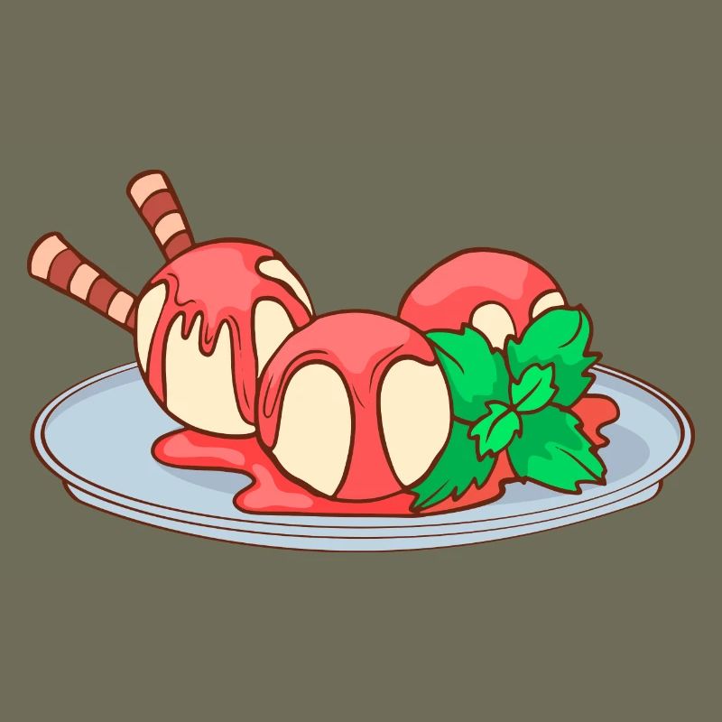 Eis Speiseeis Eiskrem Eiscreme Kugeleis Eisbecher