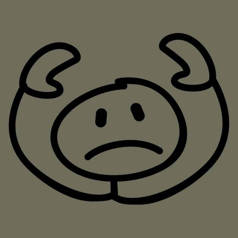 resigned stick man head