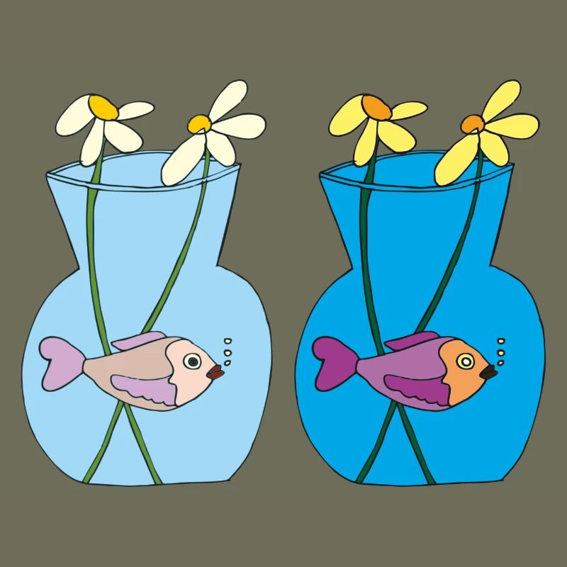 Poisson dans un bocal de 2