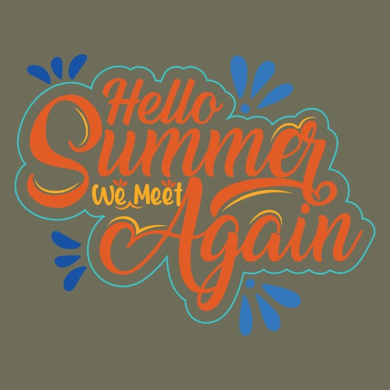 Summer inscription with cheerfulness