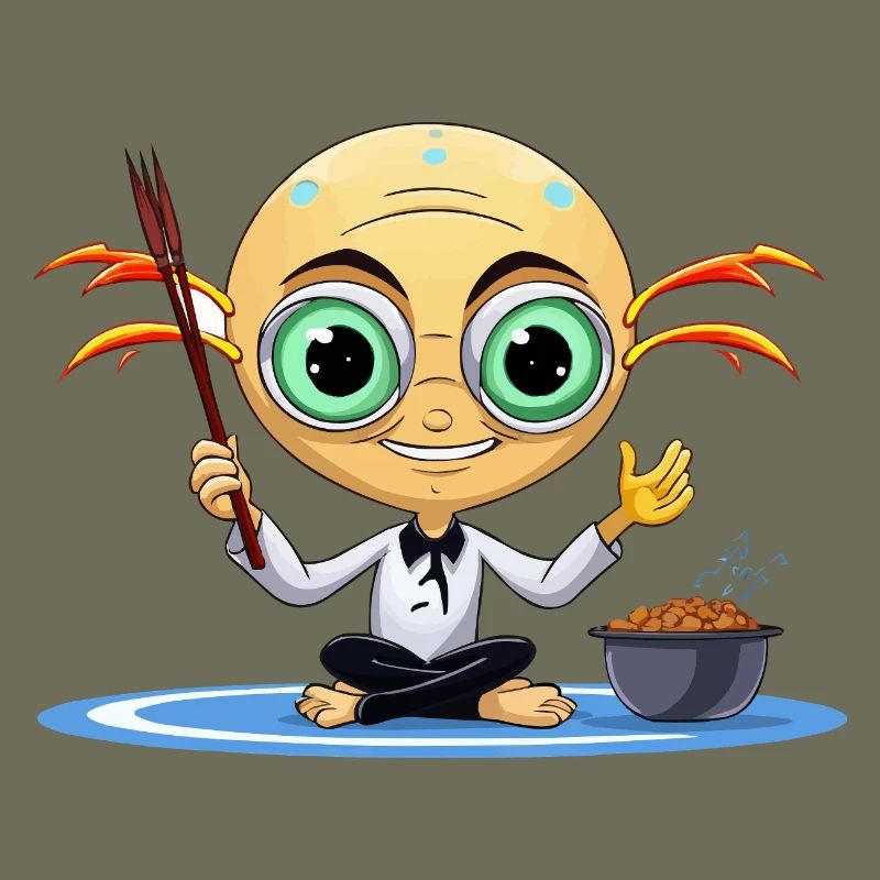 Zen Extraterrestrial Meditator