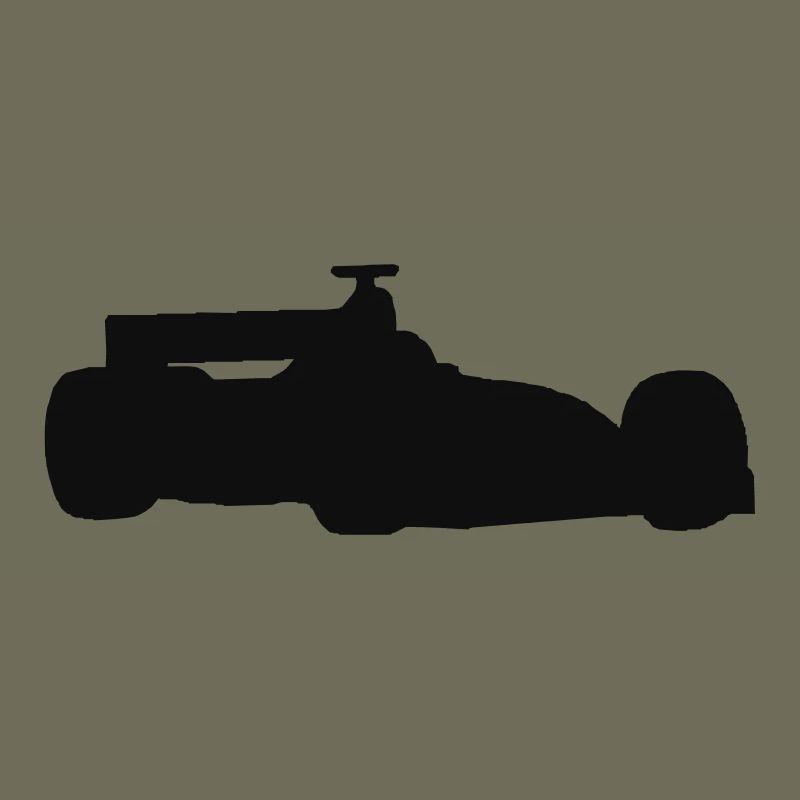 F1 voiture de course silhouette