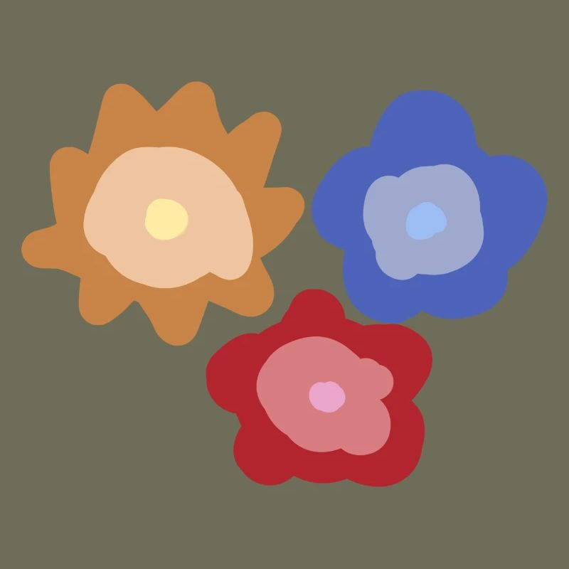 Abstract Flower Circles