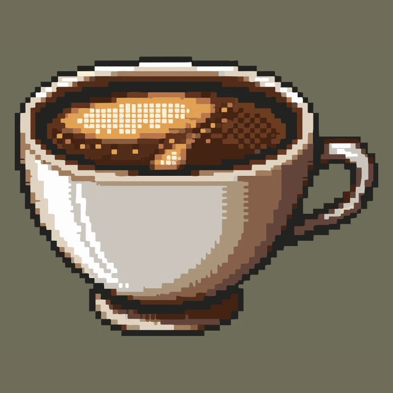 PixelKaffee Kaffeetasse Kunst