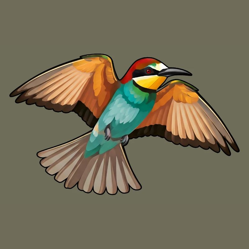 Bee-eater Merops Apiaster